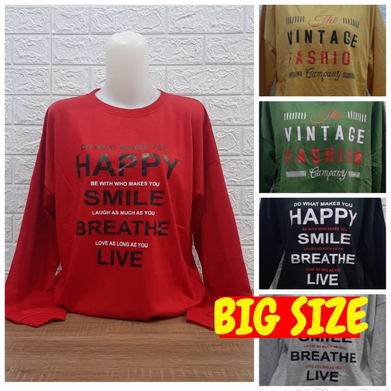 Sweater Oversize Wanita Branded BIG SIZE JUMBO