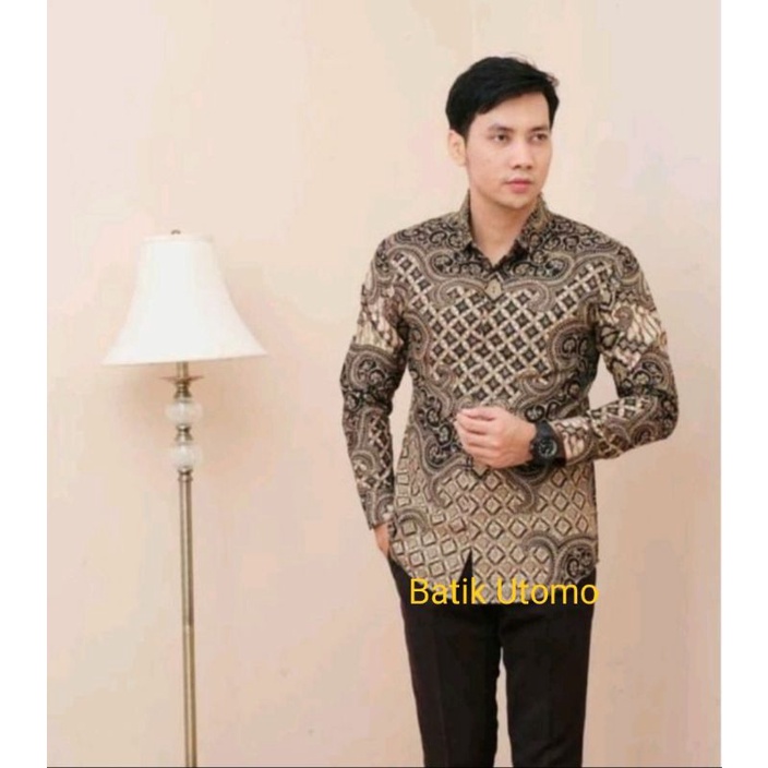 KEMEJA SLIMPIT KEMEJA BATIK PRIA HALUS FULL PURING