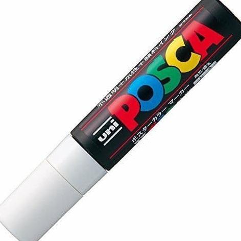 

BIG 15mm PUTIH PCR-17 Spidol POSCA Marker Pen UNI kaca glass ATK0764PC ---READY---