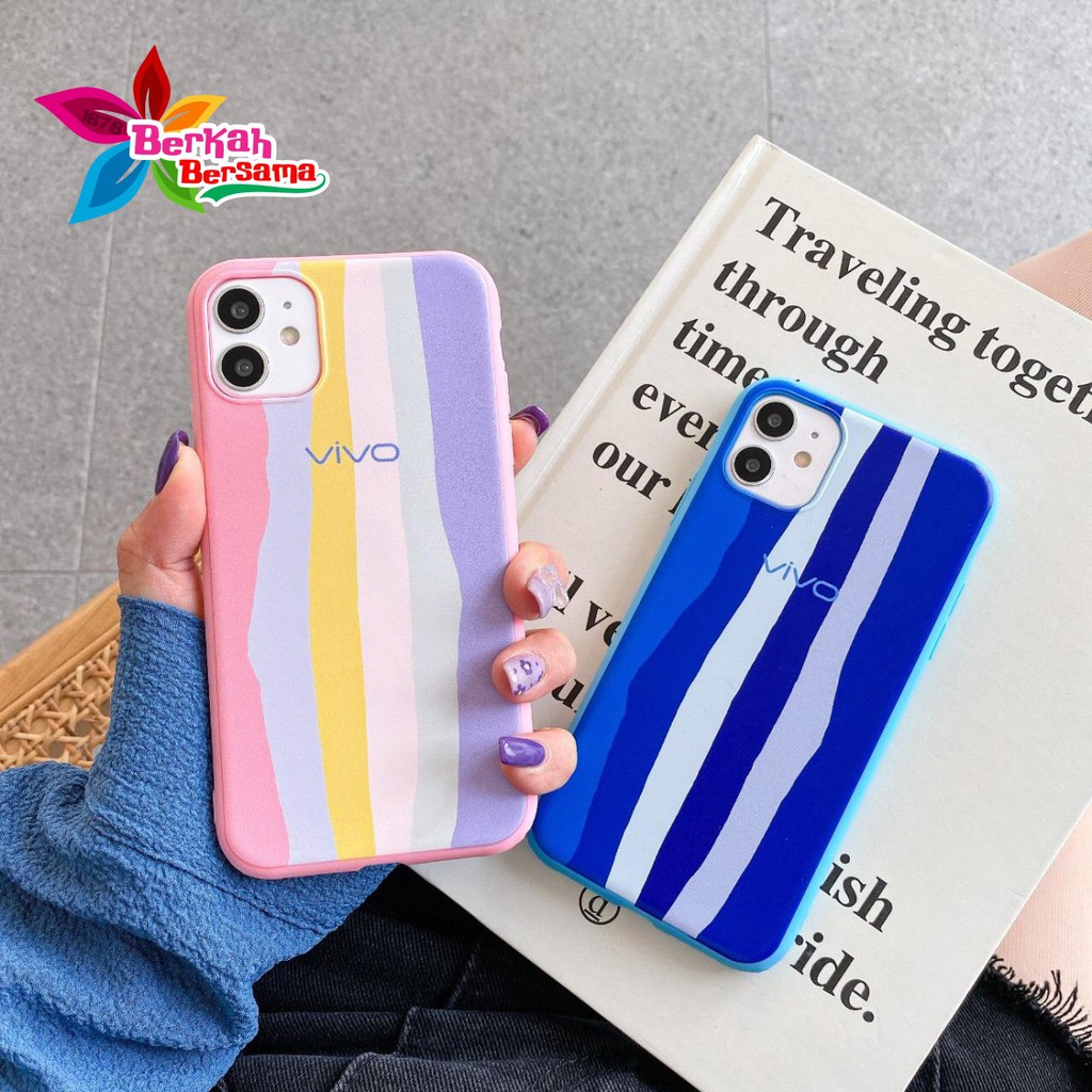 SS046 CASE RAINBOW VIVO Y21S Y33S Y21 2021 Y75 Y55 Y15S Y01 Y71 Y81 Y91 Y95 Y93 Y91C Y20 Y12S Y12 Y15 Y17 Y30 Y50 V5 LITE Y53 Y83 Y19 BB4684