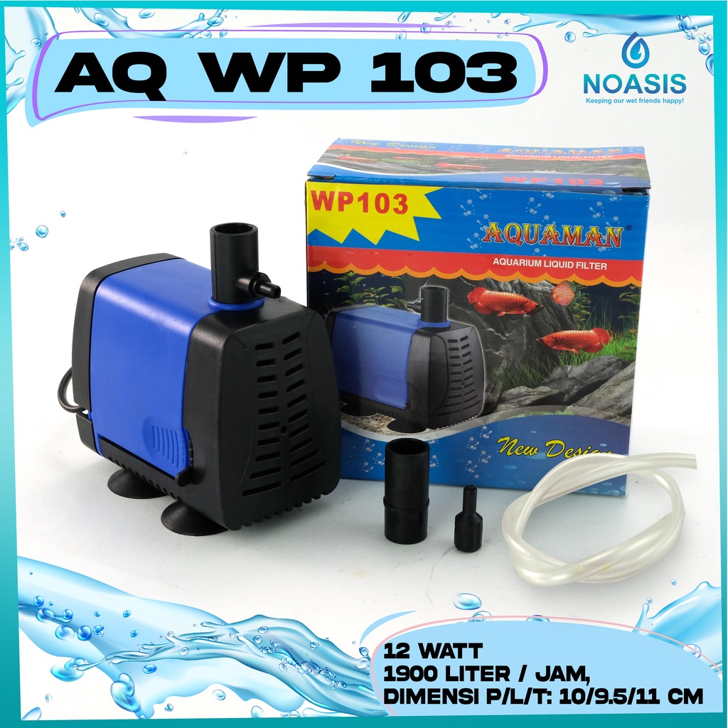 POMPA AQUARIUM CELUP WATER PUMP AQUAMAN WP 103 WP-103 LOW WATT