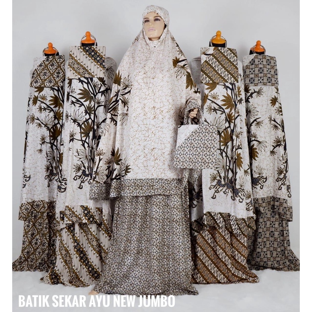 Mukena Batik Jumbo Dewasa Sekar Ayu - Jogja Sajadah