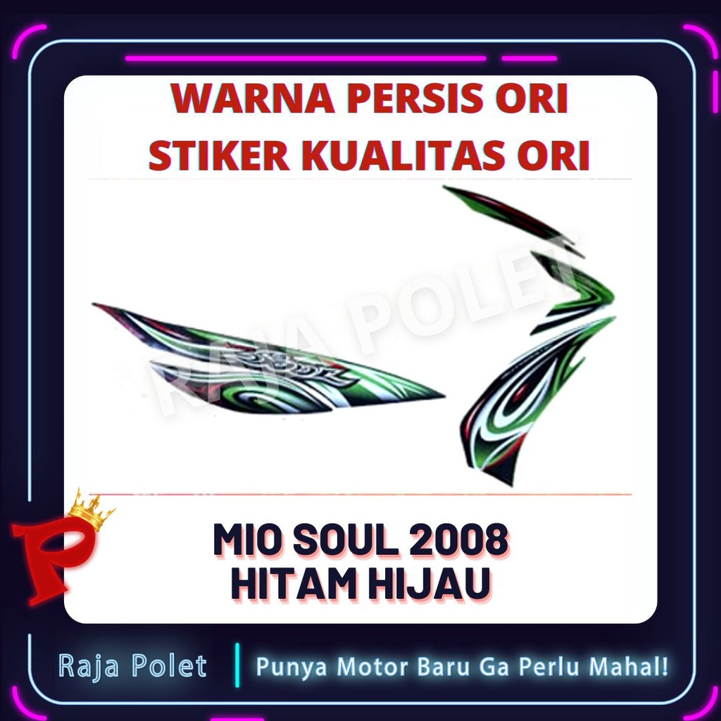 ORI STRIPING MIO SOUL 2008 STIKER MOTOR MIO SOUL 2008 (1SET)