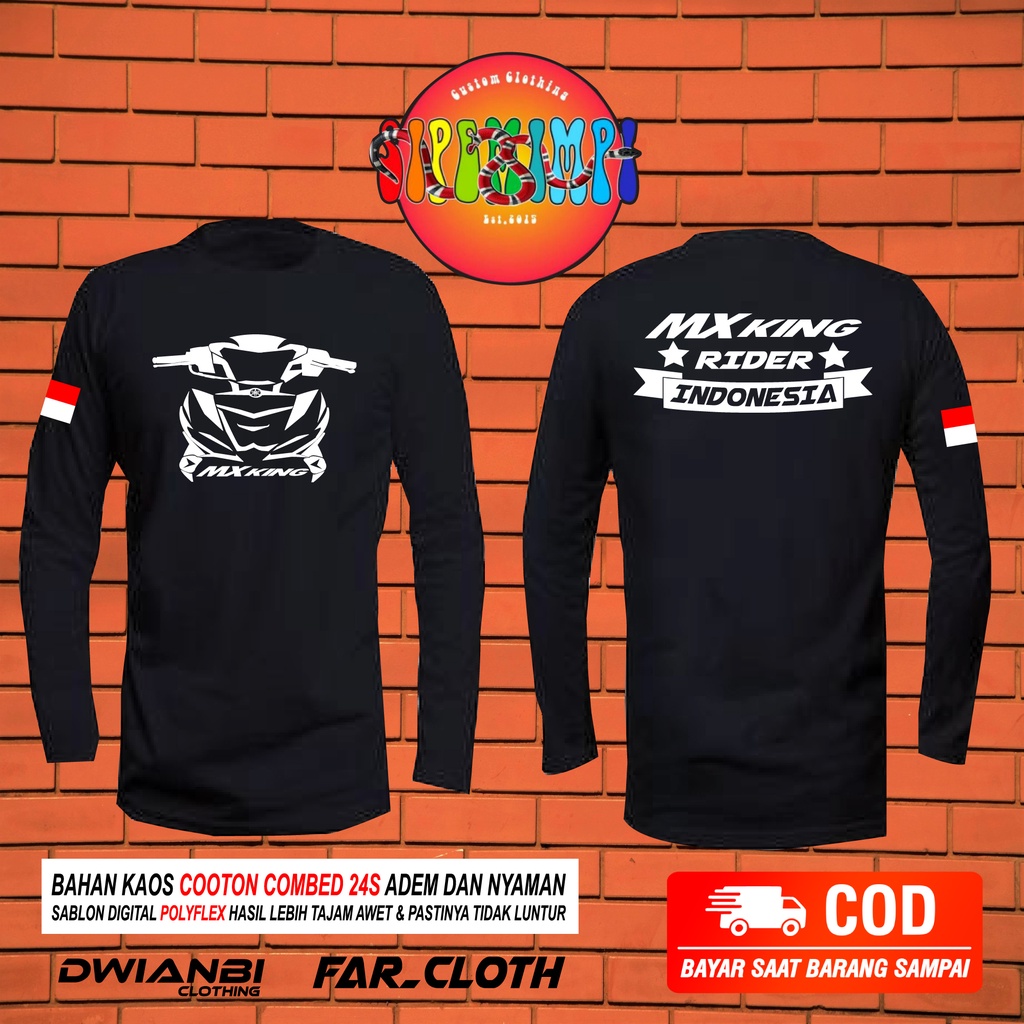 BAJU KAOS MX KING RIDER INDONESIA//KAOS MOTOR//DISTRO PREMIUM