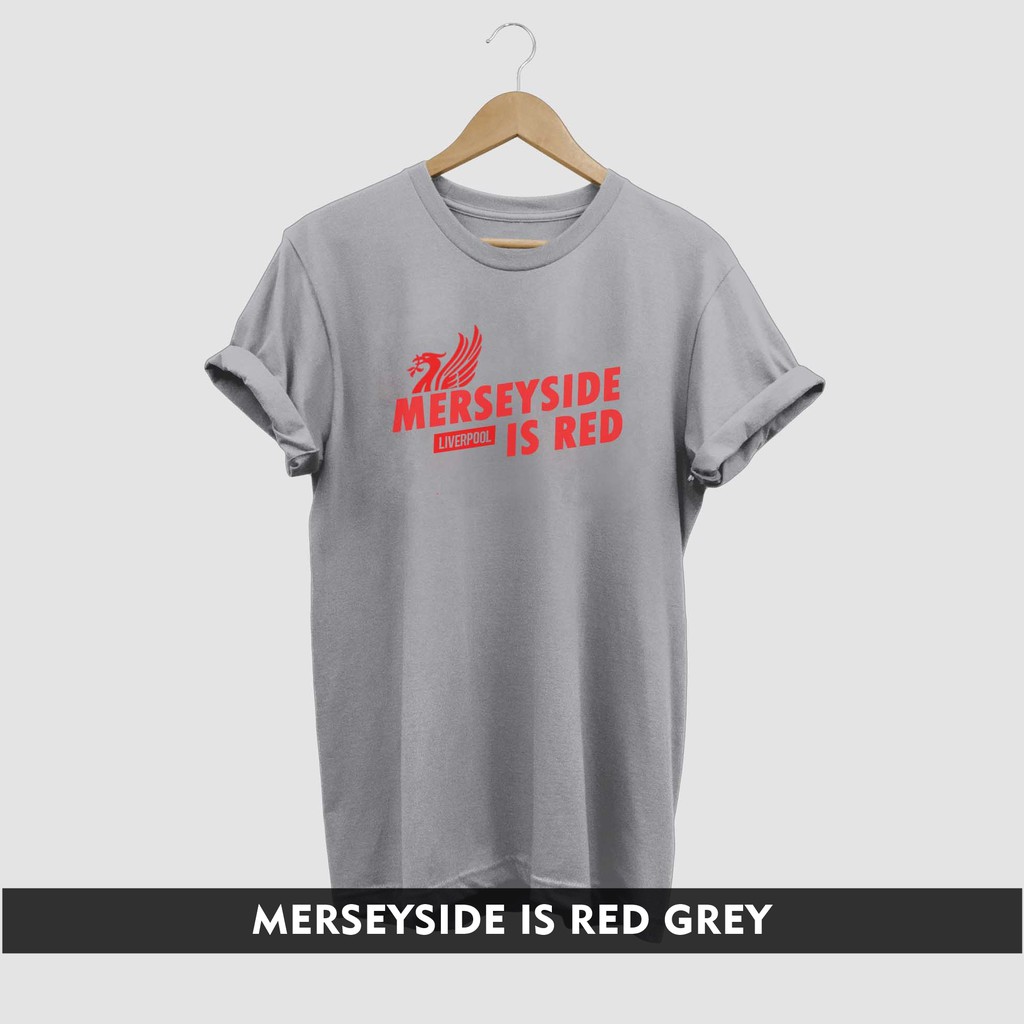 Kaos Bola Merseyside is Red (MERS 05) | Tshirt distro LFC YNWA Kaos Big Size Jumbo Termurah!!!