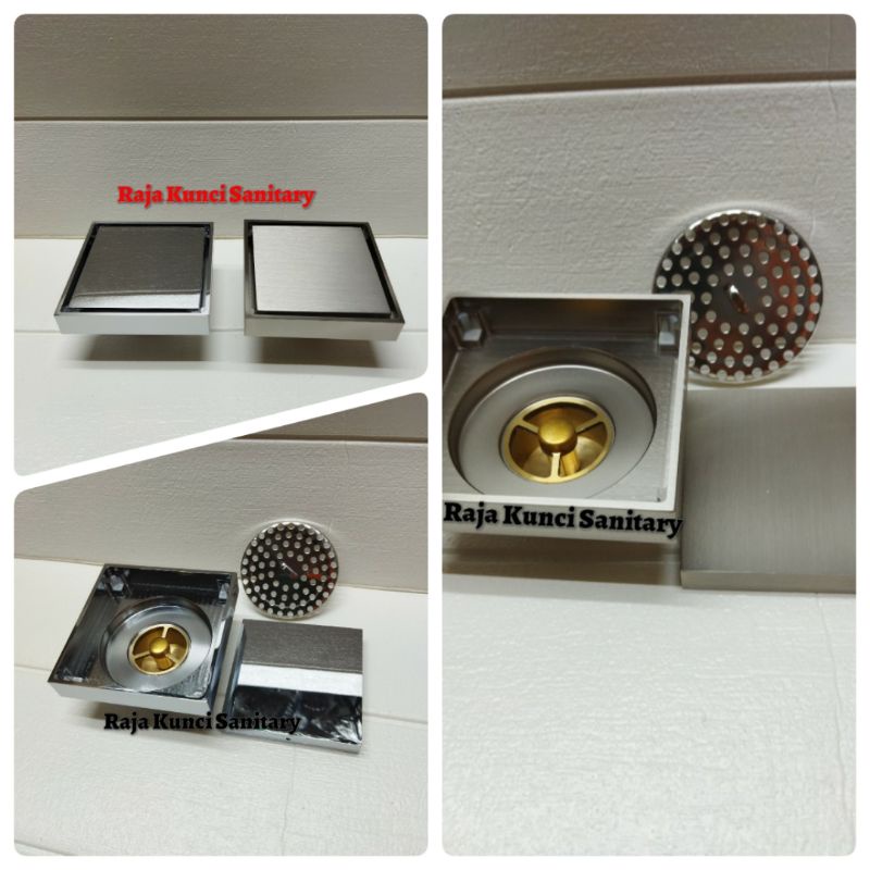 Smart Floor Drain Kuningan Anti Bau/Floor Drain Kuningan/Smart Floor Drain/Saringan Got Kamar Mandi