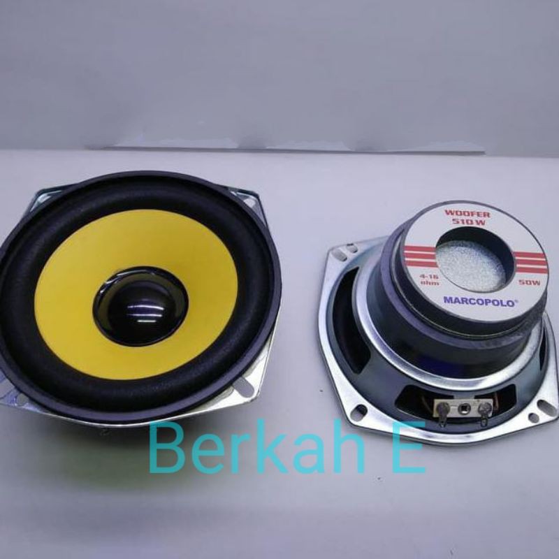 Speaker Woofer 4,5 inch Marcopolo 510W Woofer 4,5 inch