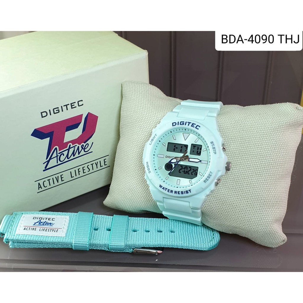 Jam Tangan Wanita Digitec 3095 GRATIS Strap Kanvas Cadangan DA3095 Original