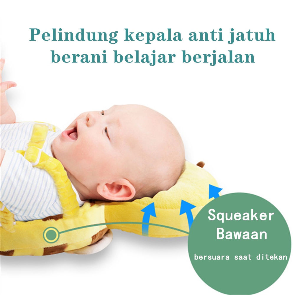 ( FREE BELT ) Bantal Pelindung Kepala Bayi Anti Jatuh / Baby Head Protector Ransel