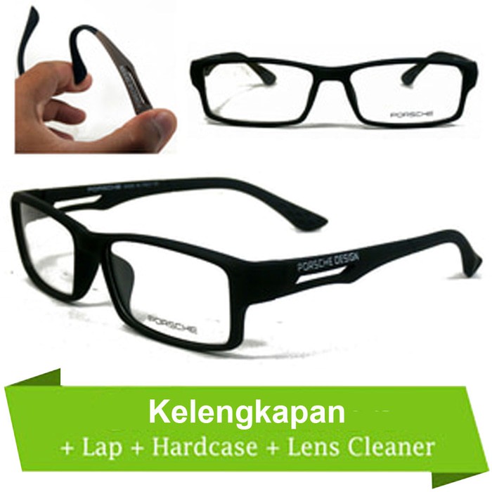 COD - Frame Kacamata Pria Sporty Korea porsche design P837 837 lensa photocromic anti radiasi blueray blucromic