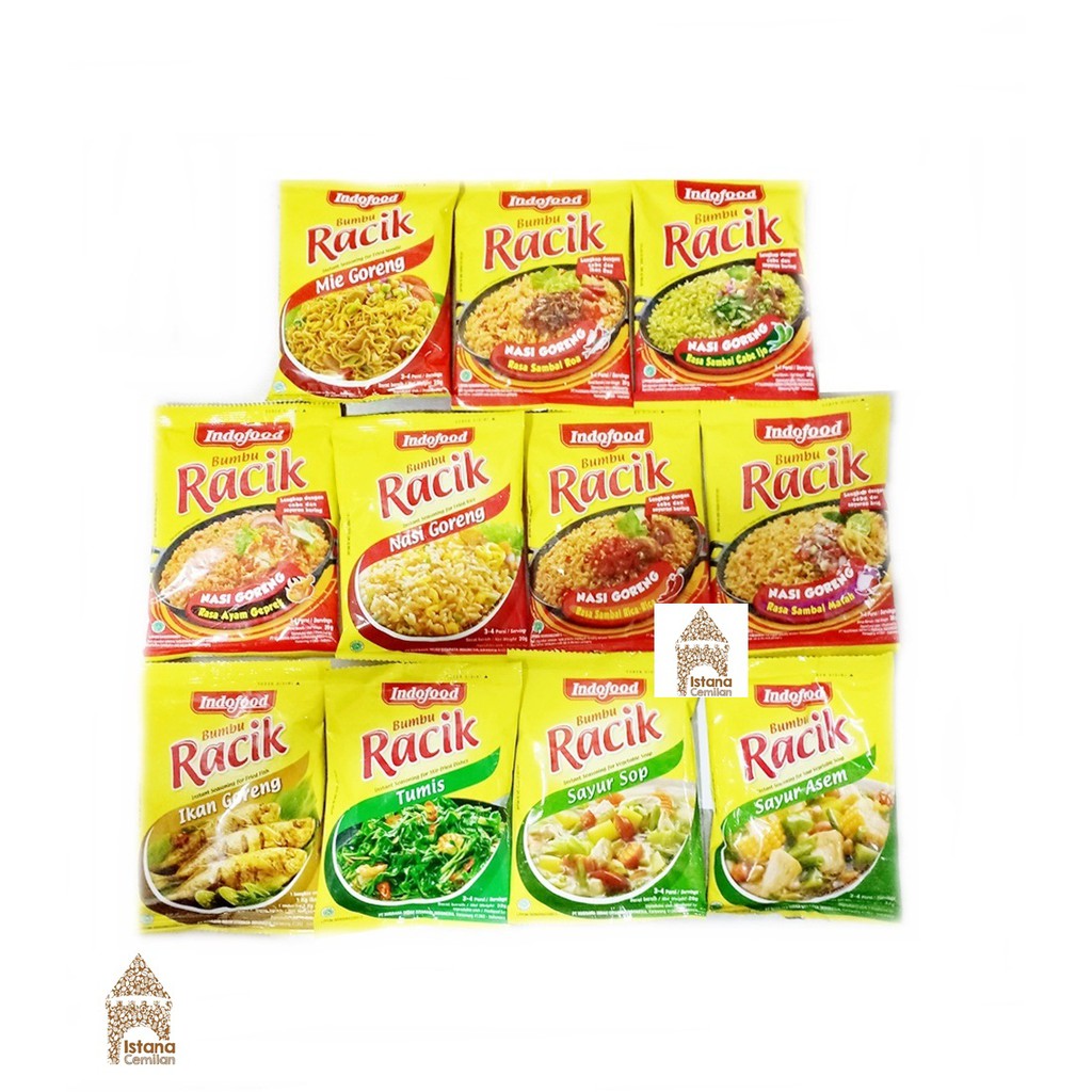 Indofood Bumbu Racik Ayam / Ikan / Mie / Nasi Goreng Cabe ...