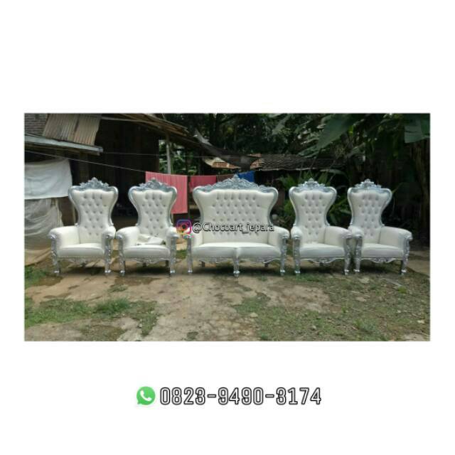 Kursi syahrini jepara/ kursi syahrini/ kursi princes/ kursi pelaminan putih/ kursi pelaminan cantik