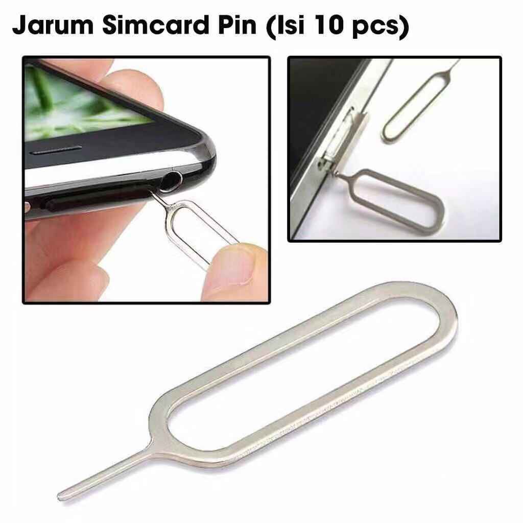 BELI 1 dapat 10 PCS Sim Ejector Jarum Pembuka SIM CARD Tusukan SIM PIN KEY Noosy Nossy Nosi Nosy