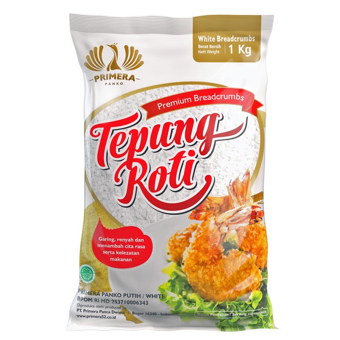 

✨COD✨ Tepung Roti Primera Panko warna Putih 1Kg