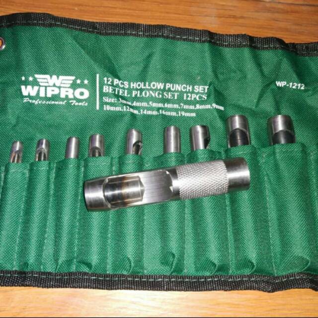 

Alat Pembolong Plat Plong Set 12 PCS - WIPRO Hollow Punch Set