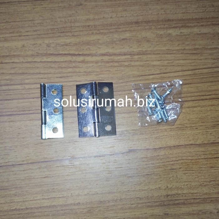 ENGSEL TIPIS 2&quot; SS T1MM STAINLESS + SEKRUP 2 IN STEEL HINGE INCH 1PASA