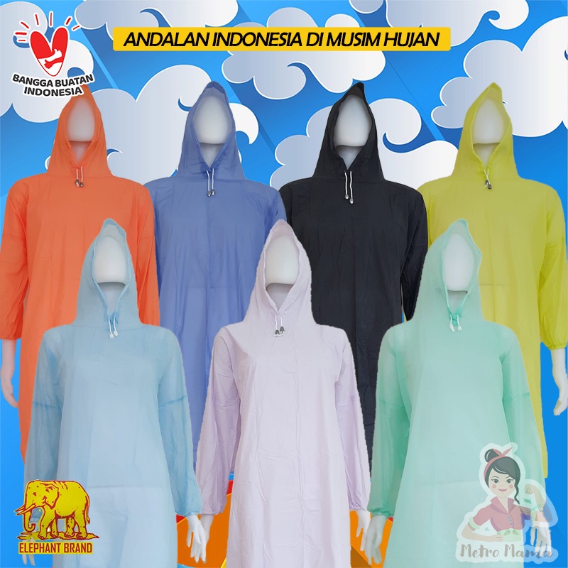 Jas Hujan GAJAH MINI ELEPHANT BRAND Untuk ABG, Remaja, dan Anak Muda