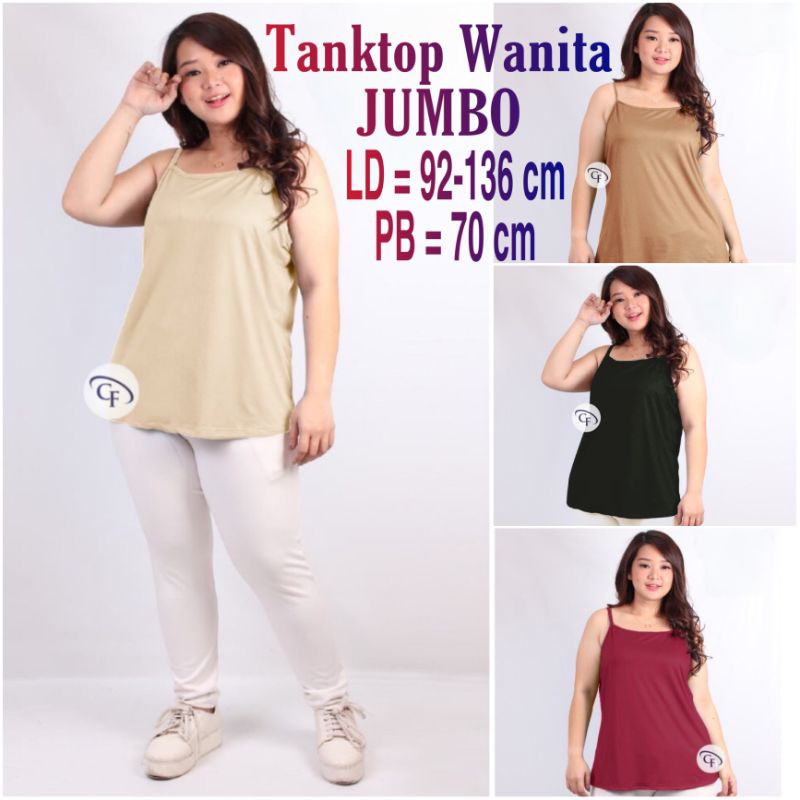 Tanktop Jumbo Wanita dan Tank Top Jumbo Soft