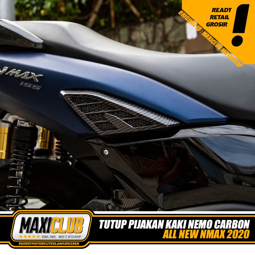 Variasi Yamaha ALL NEW NMAX 2020 Tutup Pijakan Kaki Samping NEMO Nmax Carbon