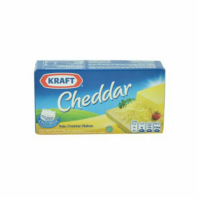

Keju Kraft cheddar 165 gr