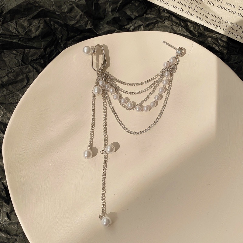 17km Anting Klip Wanita Bentuk Hati / Kupu-Kupu / Daun / Pita Hias Kristal Elegan-28