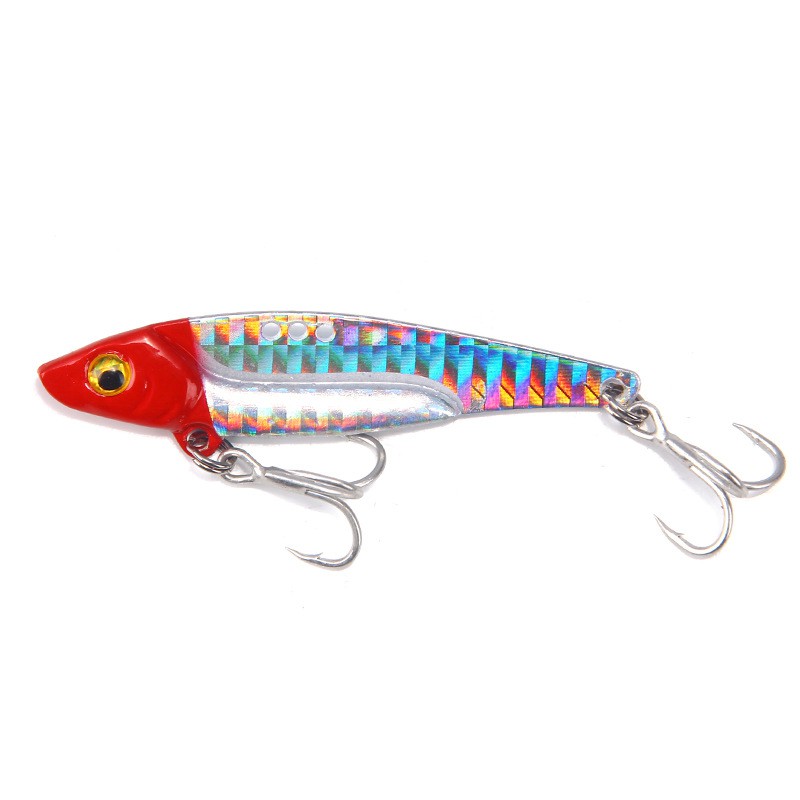 SYFishing 1Pcs New Laser VIB Umpan Pancing Jig Metal 7g/13g/16g Ikan Dengan Kait 6 Warna Fishing Lure Sinking Bait Jigging Tackle