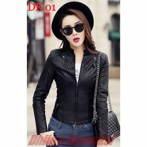 Promo jaket kulit wanita modis   korea style jaket semi kulit wanita   model jaket terbaru  Murah