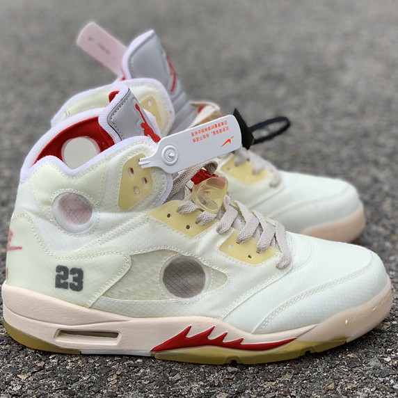 NIKE AIR JORDAN 5 x OFF WHITE SAIL