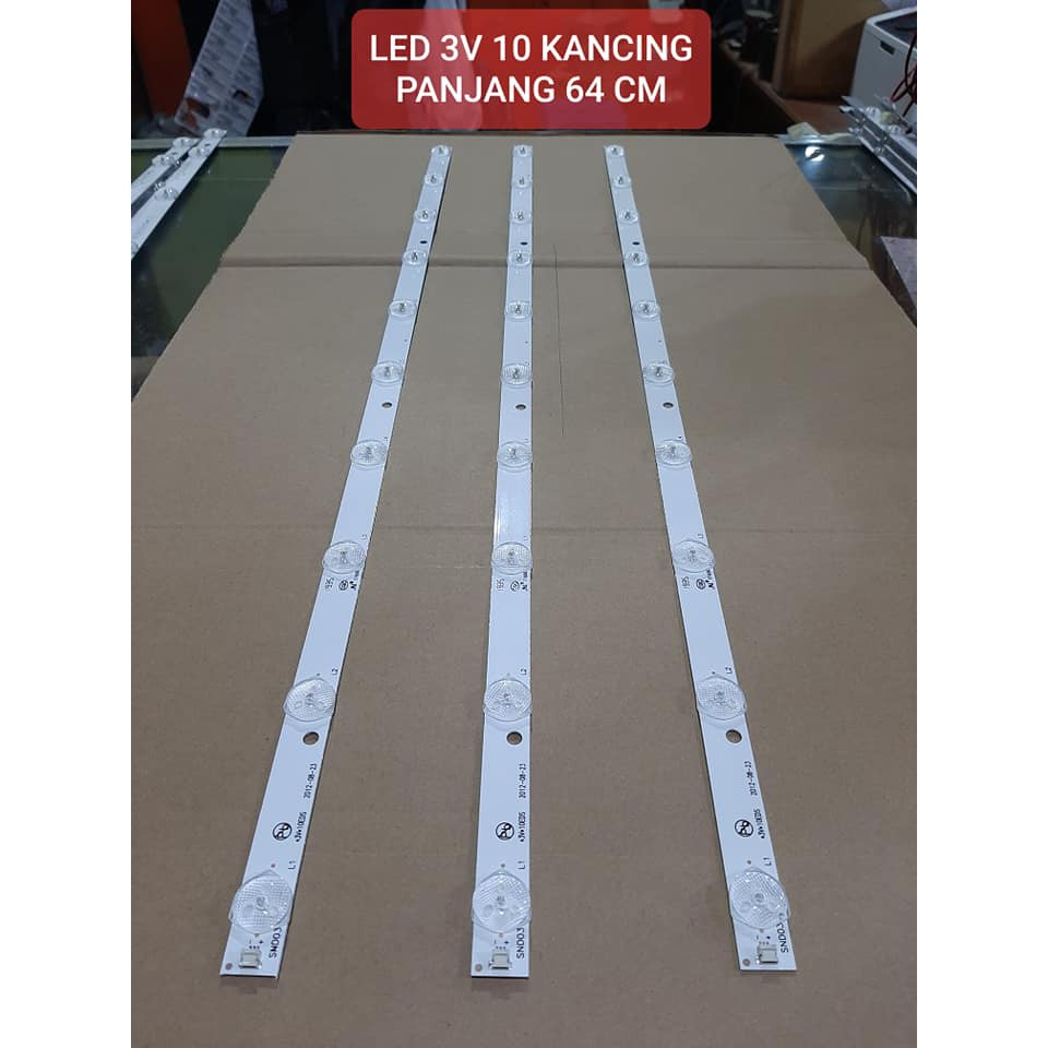 LED 10 KANCING 3V MULTI LAMPU LED TV 32 INCH