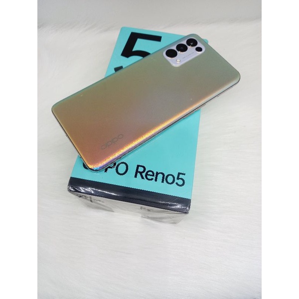 Oppo reno 5 128gb Second hp seken handphone bekas lengkap bisa cod banjarmasin murah lecet-3