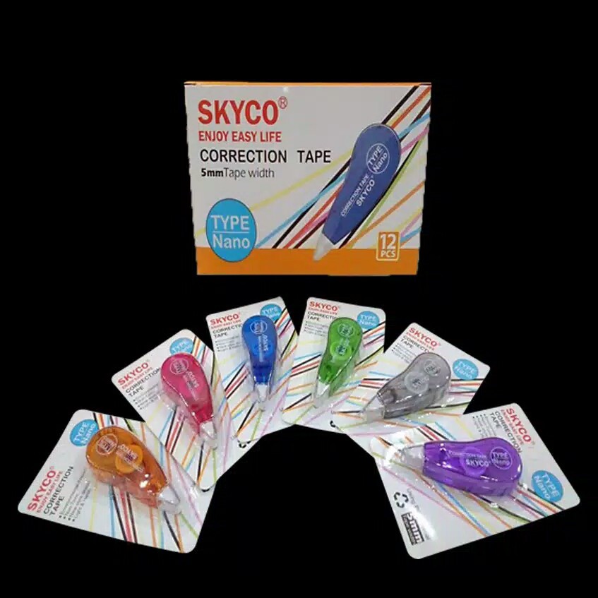 

PITA KOREKSI / TIP-EX / TIP-X / CORRECTION TAPE SKYCO NANO (5METER)