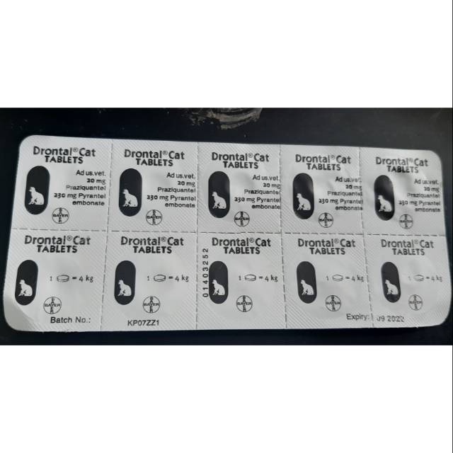 Drontal Cat Plus Obat Cacing Kucing Tablet