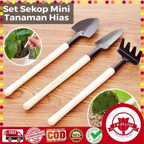 Set Sekop Garpu Cangkul Mini 3 in 1 / Alat Berkebun / Garden Tools