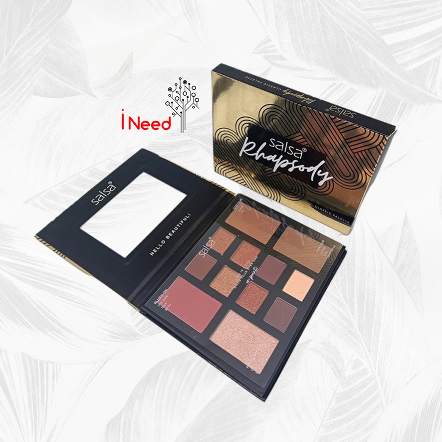 (INEED) (BPOM) SALSA Rhapsody Classic Amber Palette - Salsa Eyeshadow Rhapsody Palette