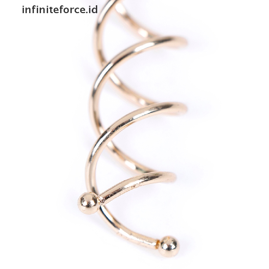 Infiniteforce.id 10pcs / Set Jepit Rambut Spiral Untuk Aksesoris Wanita DIY