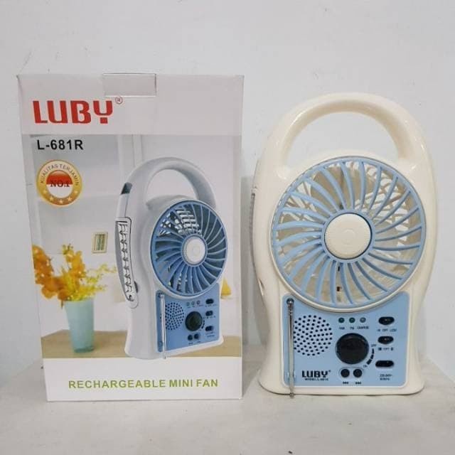 Luby Kipas Radio Emergency L-681 R Multi Fungsi