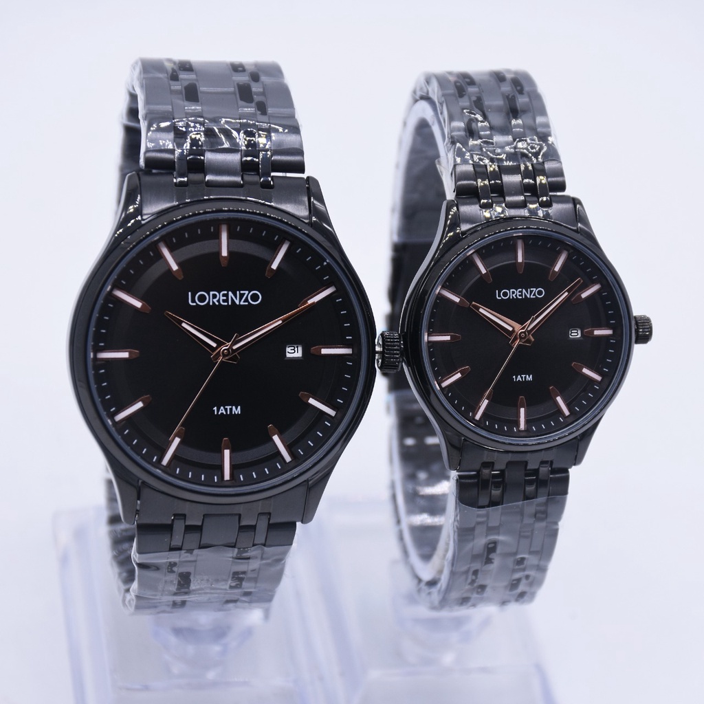 Jam Tangan Pria dan Wanita Couple Lorenzo R-5105M &amp; R-5105L Original