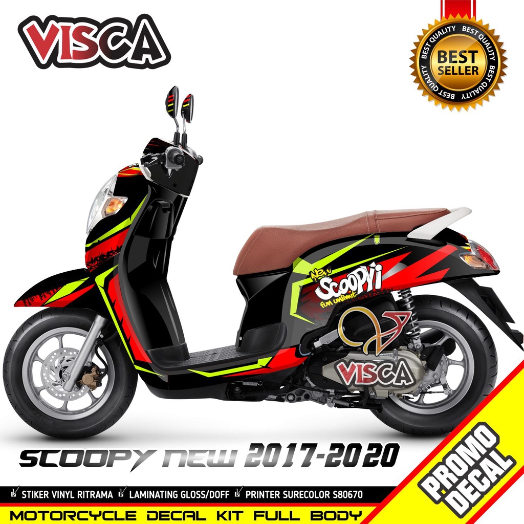 Decal Scoopy New 2017 2019 Stiker Scoopy RACING STYLE