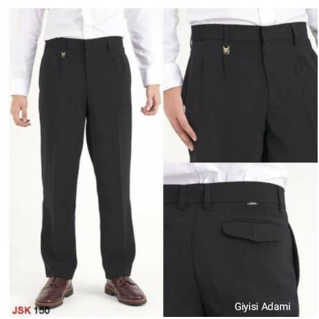 CELANA BAHAN KERJA  STANDAR PREMIUM PRIA | KATUN FORMAL CARDINAL | UKURAN STANDAR/ JUMBO SIZE 27-38