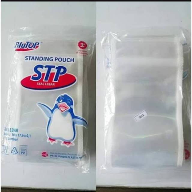 Plastik Standing pouch plastik STP ukuran 10 x 17 dan 12 x 20 dan 14 x 22 bluetop