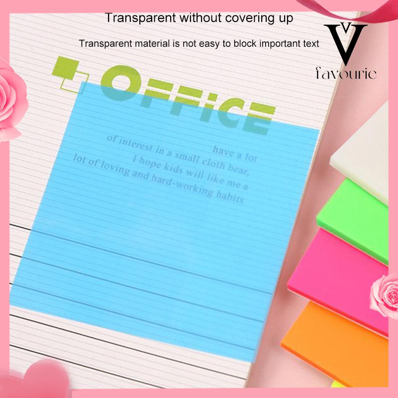 [COD]50PCS Stiker Transparan Fluorescent Tanpa Cover-FA