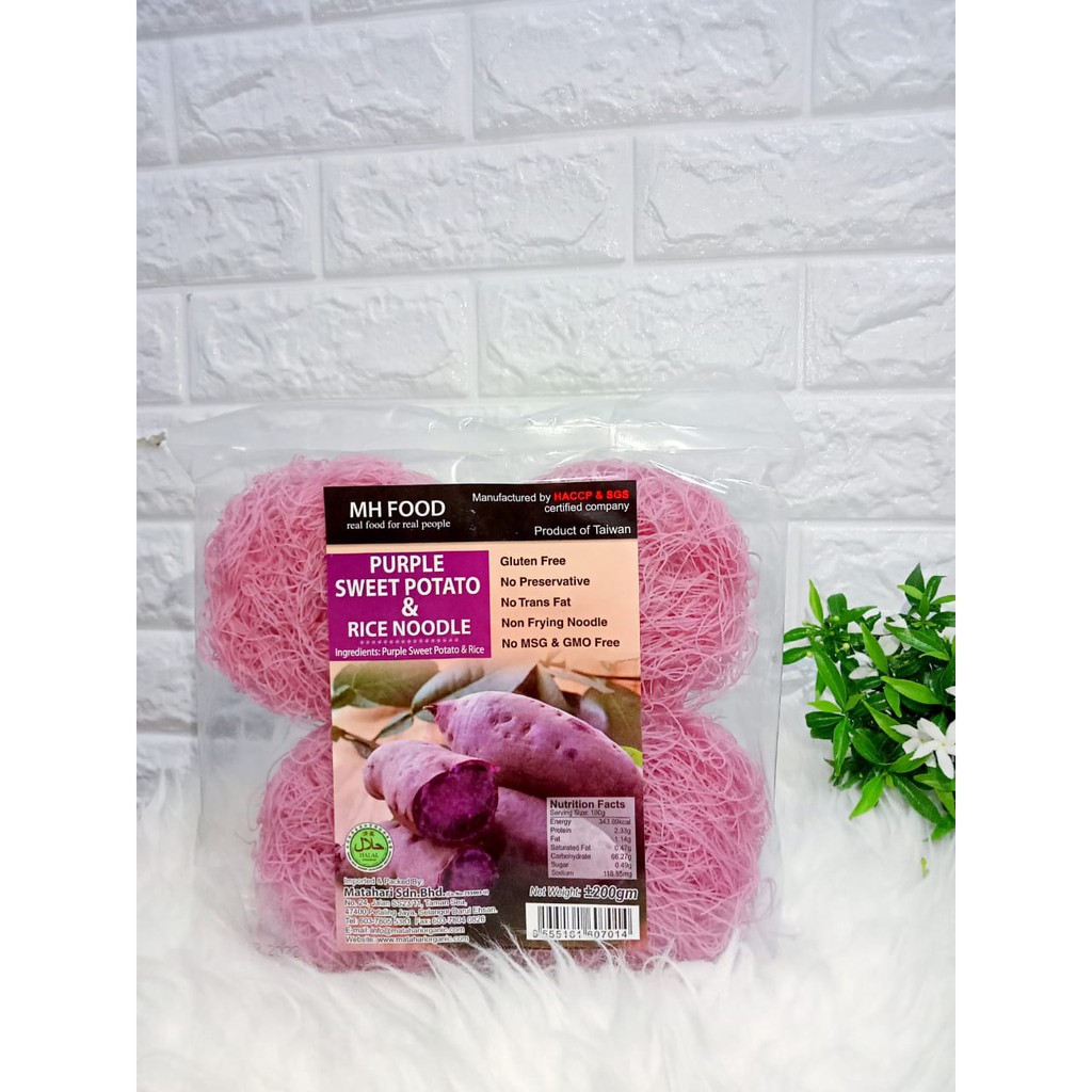 

MH Food Purple Swett Potato Rice Noodle 200g