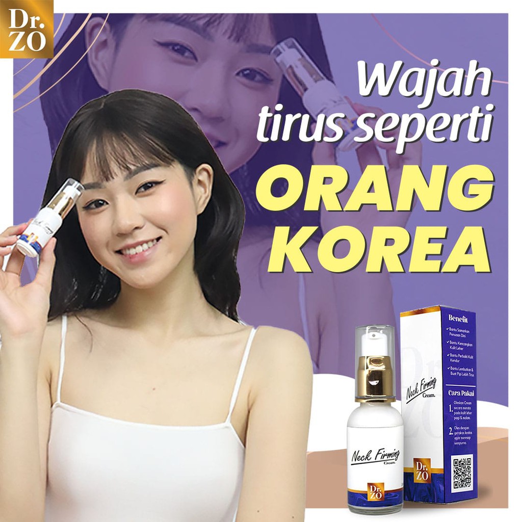 Cream Dr Zo Penirus Wajah Dan Mengencangkan Leher Dengan Cepat Menghilangkan Double Chin