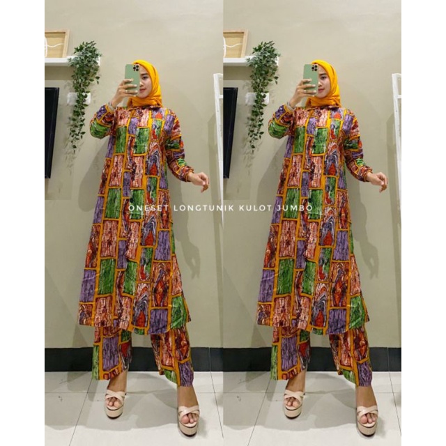 One set Kulot long tunik