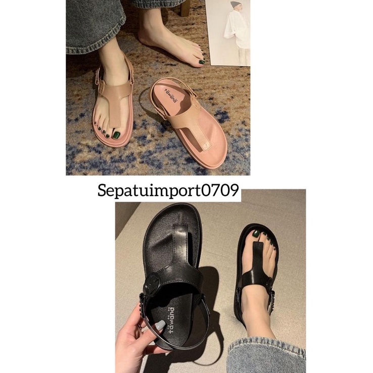 SENDAL WANITA TALI 2 IN 1 2000-2QE / Sandal Wanita Tawana JEPIT CUTE Slippers 2in1 / Sandal jelly wanita perempuan import sandal terbaru 2022 sandal rumah murah untuk wanita Soft Slipper Anti Slip Elastic Empuk PVC