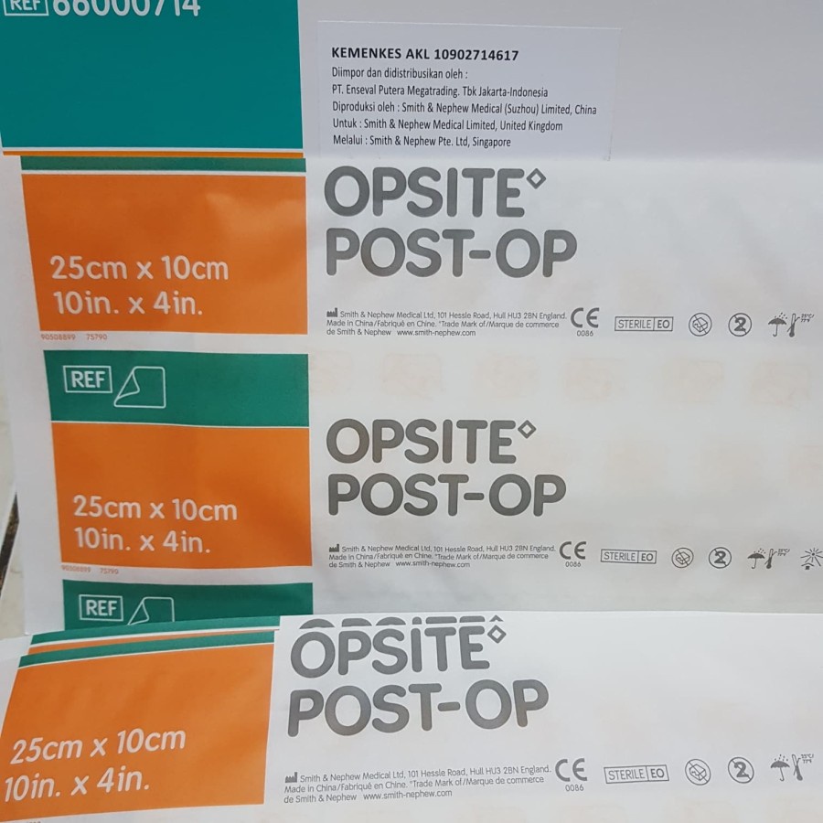 OPSITE POST OP 25 × 10 cm / Plester tahan air / Perban Anti Air 25cm x 10cm