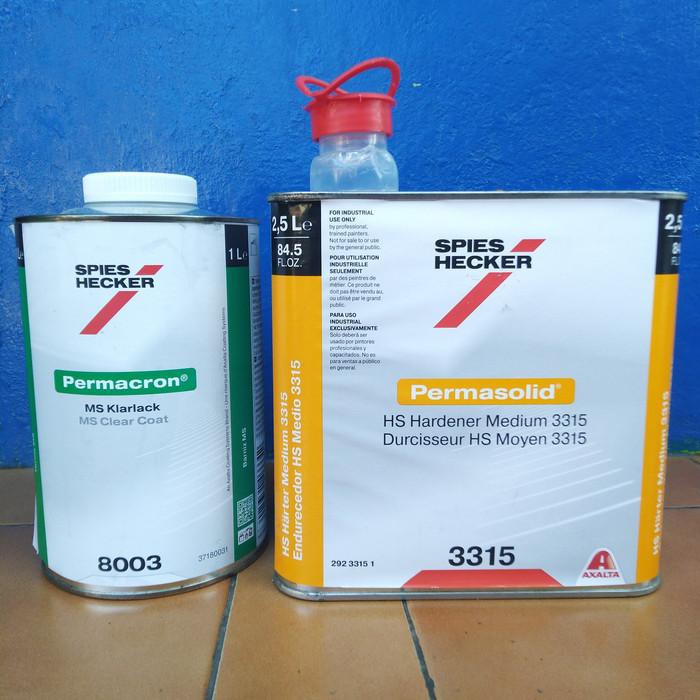 Jual Clear Pernis Spies Hecker MS 8003 + Hardener HS 3315 accessories Murah