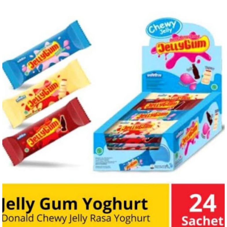 

jelly gum yoghurt Donal per box isi 24