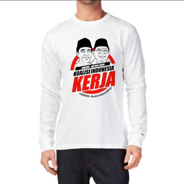 Kaos Jokowi Kerja | Kaos Jokowi Murah | Jokowi Amin | #01indonesiamaju