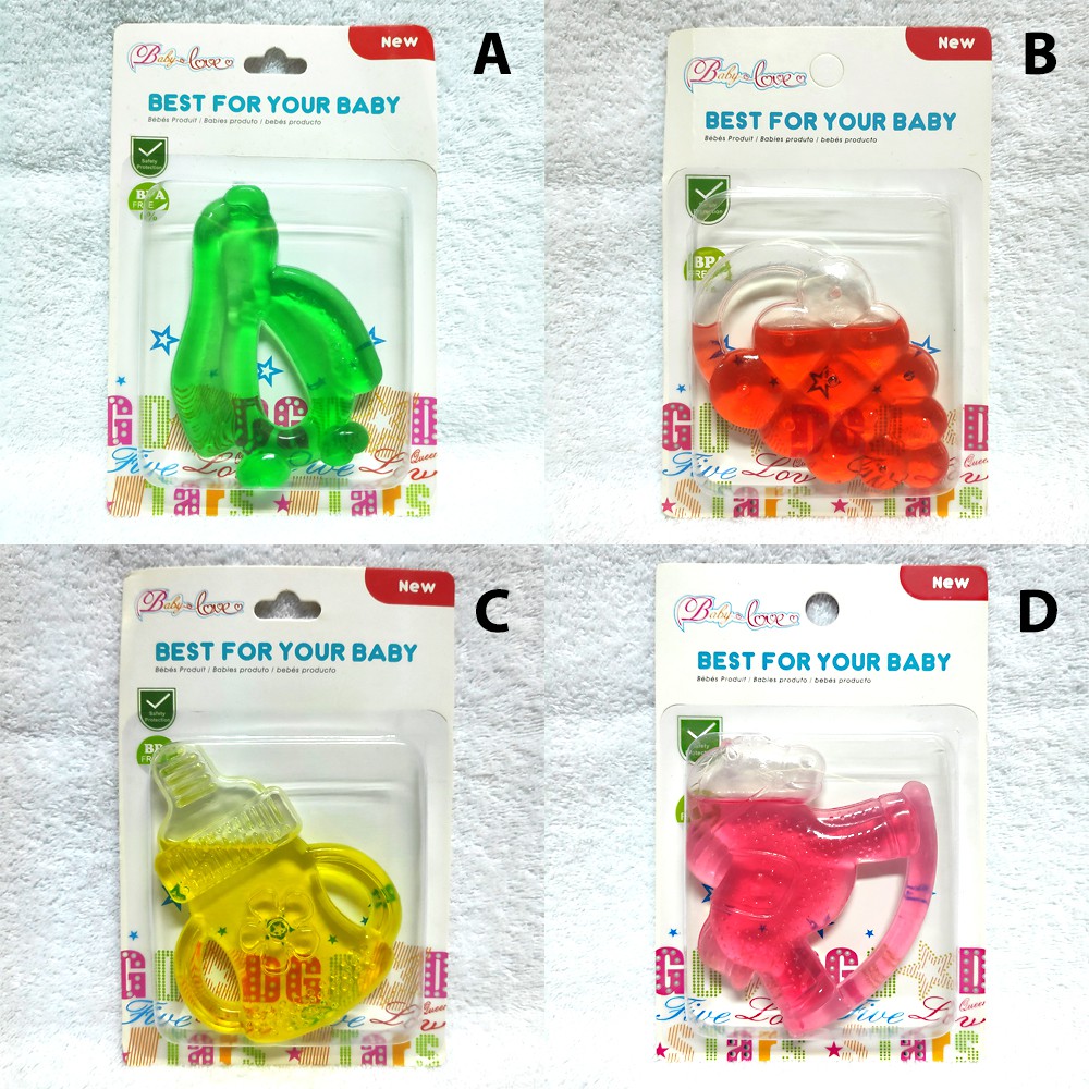 Baby Love Teether Mainan Gigitan Bayi Water Filled Shooter 3-12m Variasi Motif